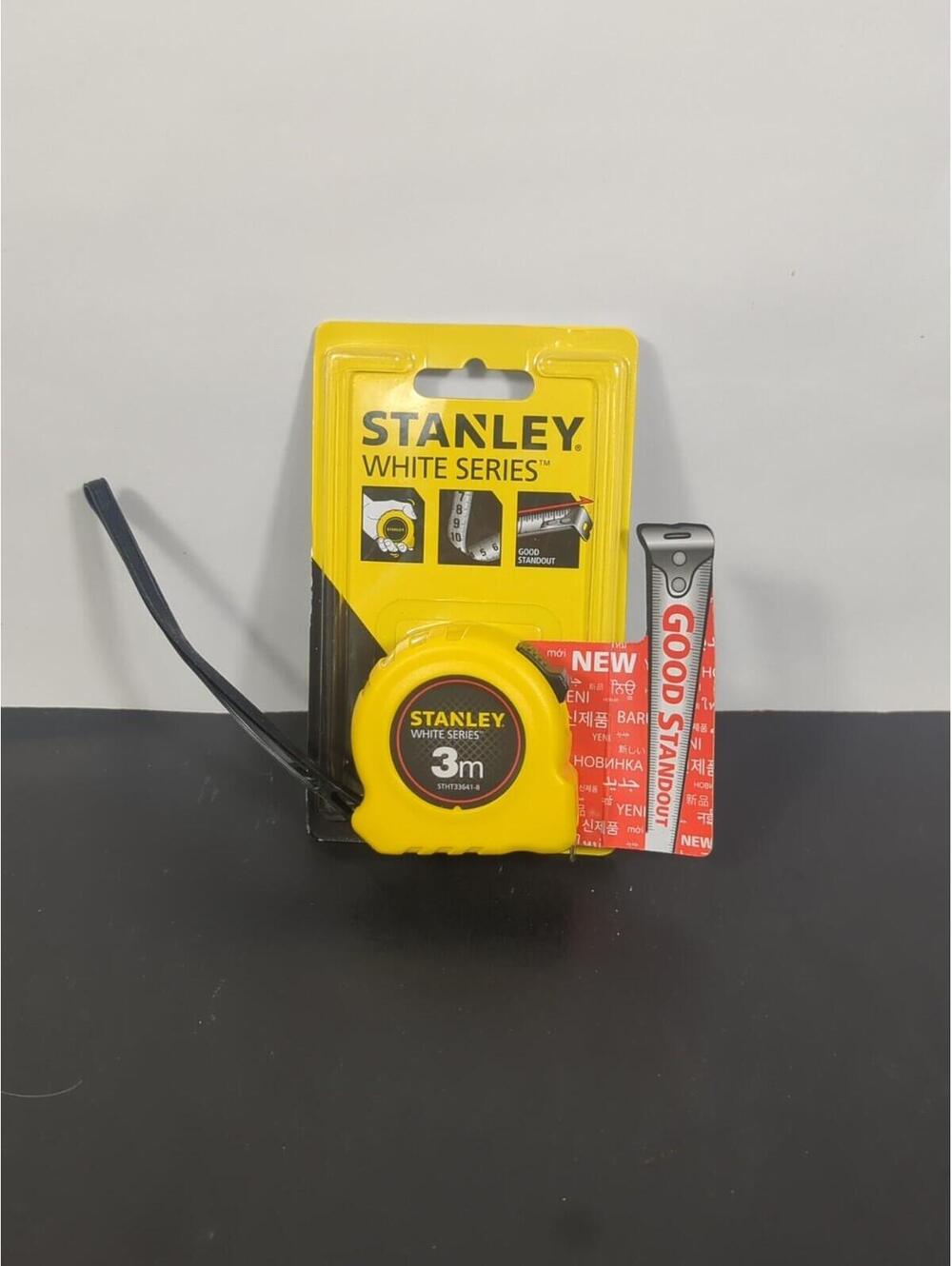 Stanley White Series 3m Tape Measure STHT33641-8 Double-Sided Tape New NIB